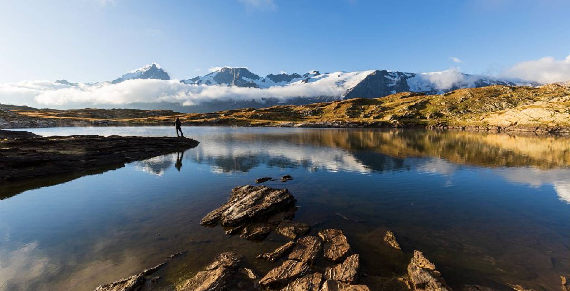 Lever de soleil sur le lac noir © Maillet Thierry	/ Parc national des Ecrins