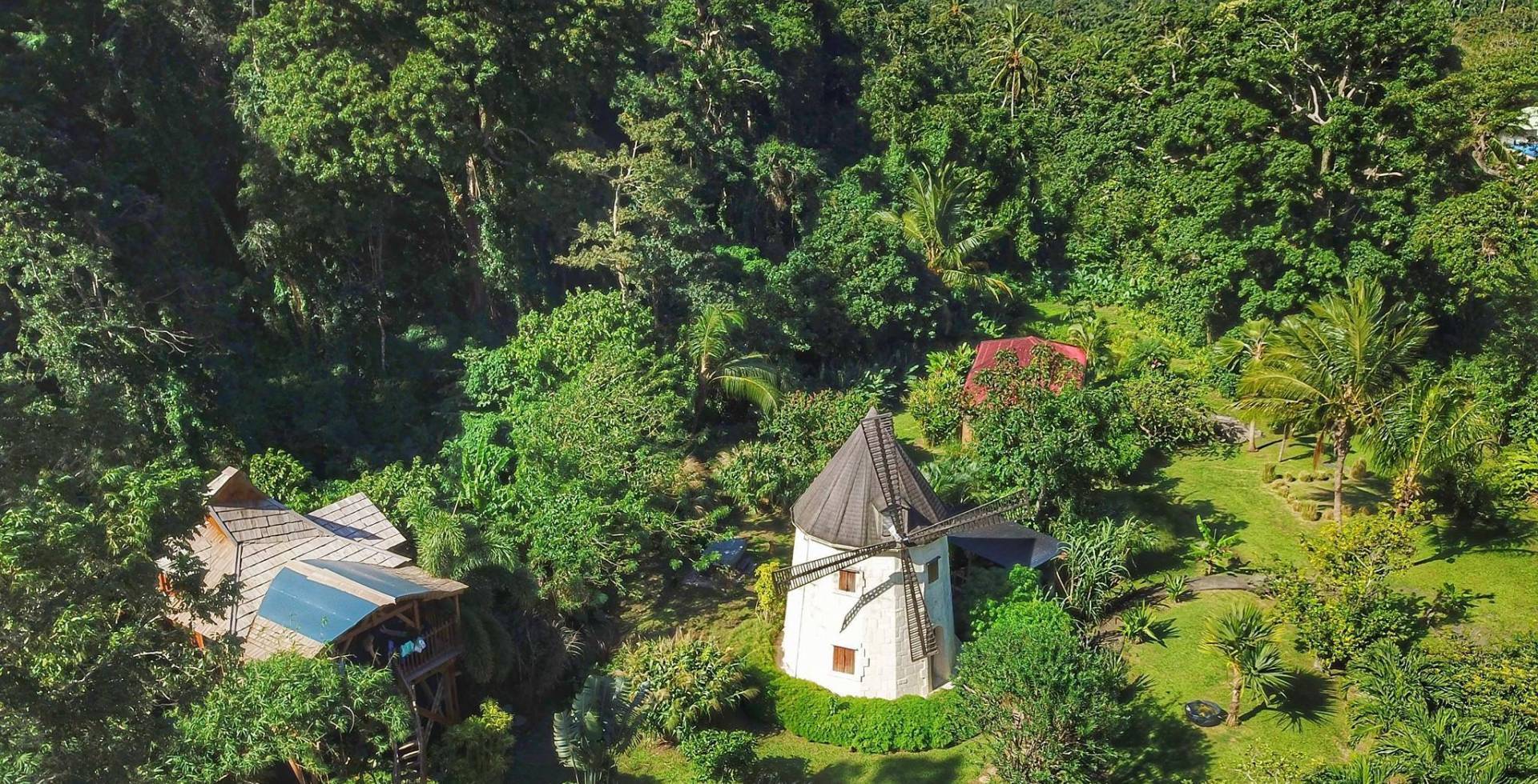 Vue aérienne © West Indies Cottage