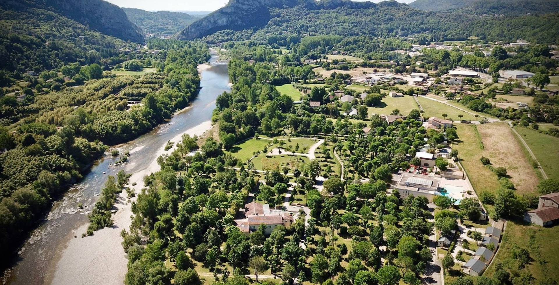 Vue aérienne  © Camping de l'Arche