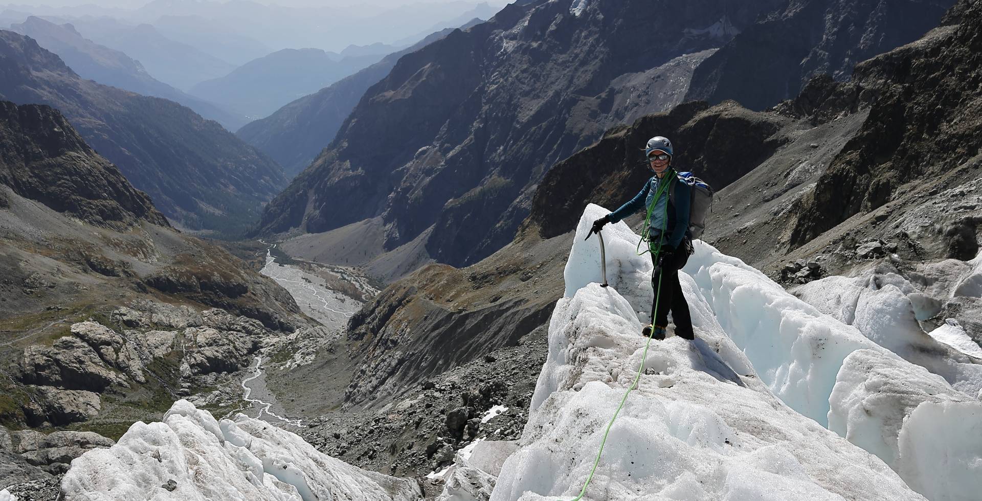 Découverte de la glaciologie sur le Glacier Blanc © Julien Charron