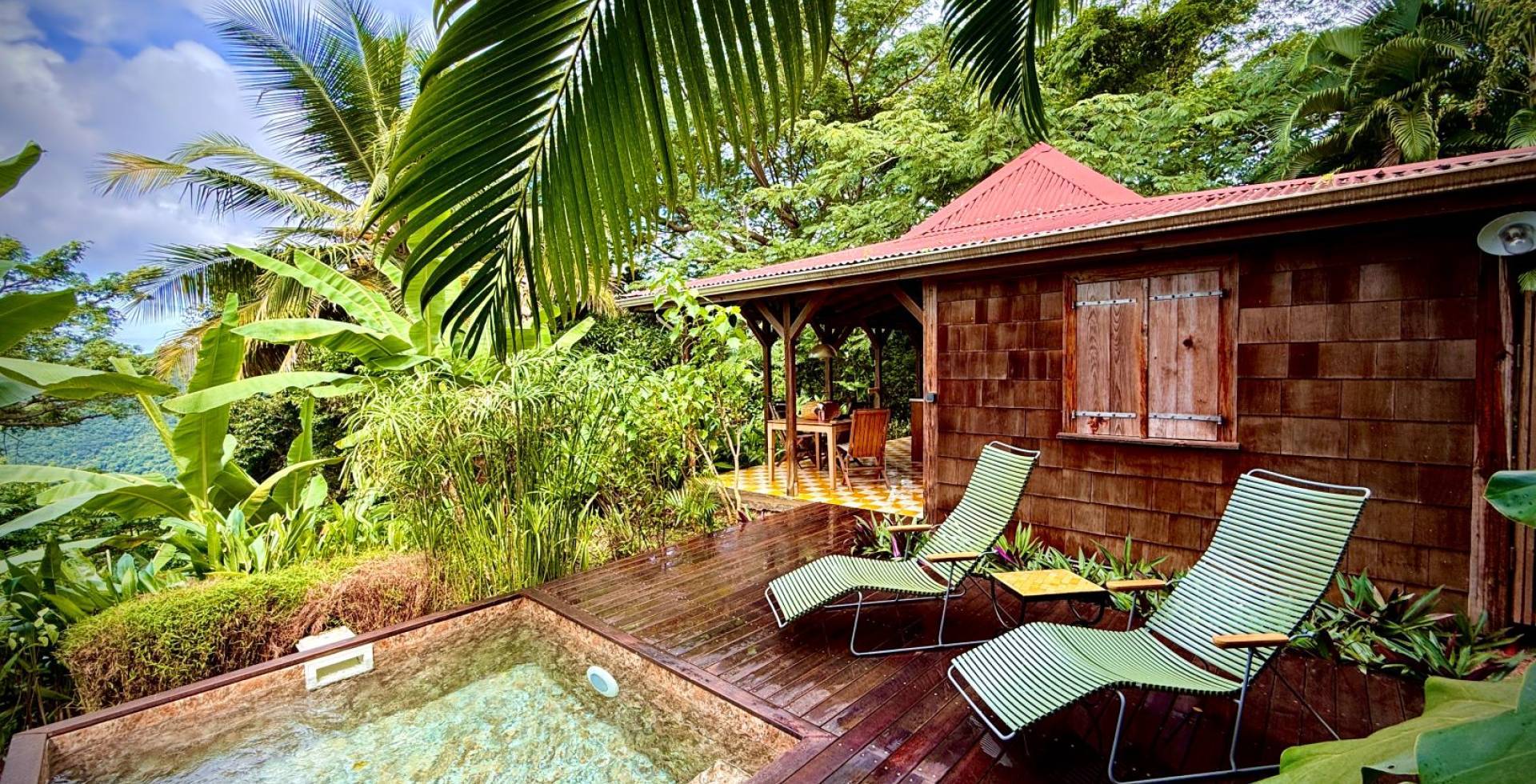 Cottage Solitude, piscine © Habitation Caféière Samana Beauséjour