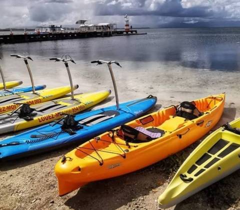 Sorties en step paddle et kayak transparent  © Sea Step and Sun