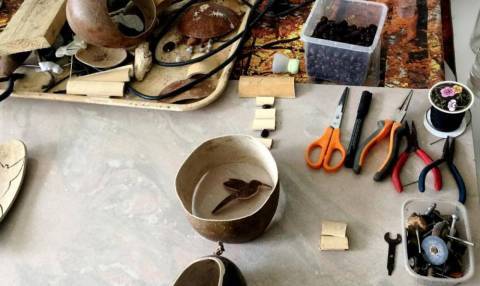 Atelier © Michèle Salles - Kaz Art Nature Atelier © Michèle Salles - Kaz Art Nature
