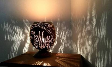 Lampe © Michèle Salles - Kaz Art Nature Lampe © Michèle Salles - Kaz Art Nature