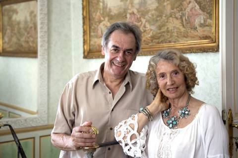 Jacques et Lauryanne Buttard © Hélène Dos Santos – Parc national de Port-Cros Jacques et Lauryanne Buttard © Hélène Dos Santos – Parc national de Port-Cros