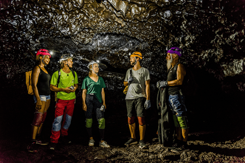 Tunnels de lave, coulée de 2004  © Sébastien Conejero - Parc national de La Réunion