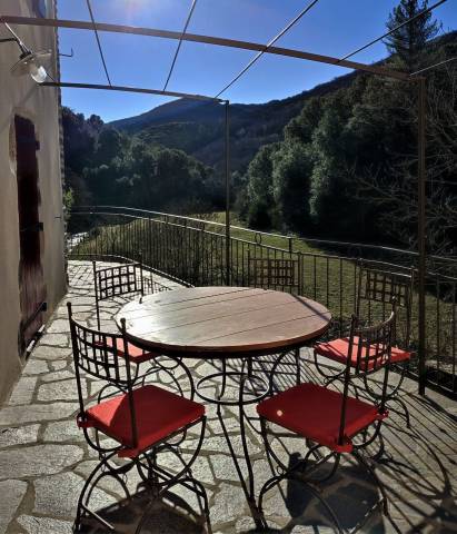Terrasse © Éco-gîte Cévenola