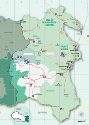 Page de couverture Carte touristique 2022 - Vallées d'Aure et de Campan