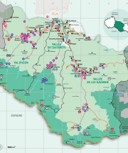 Page de couverture Carte touristique 2022 - Vallées des Gaves -Pyrénées