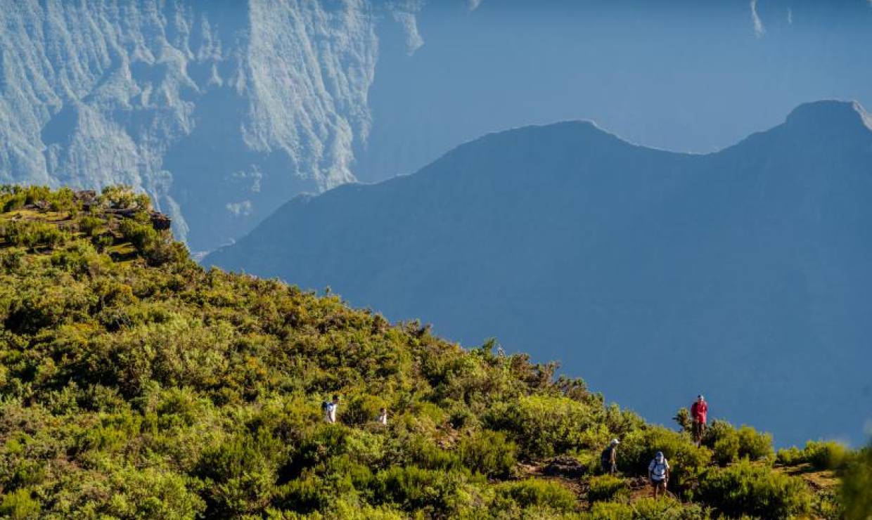 Randonnée Mafate Cayenne © Sébastien Conejero - Parc national de La Réunion