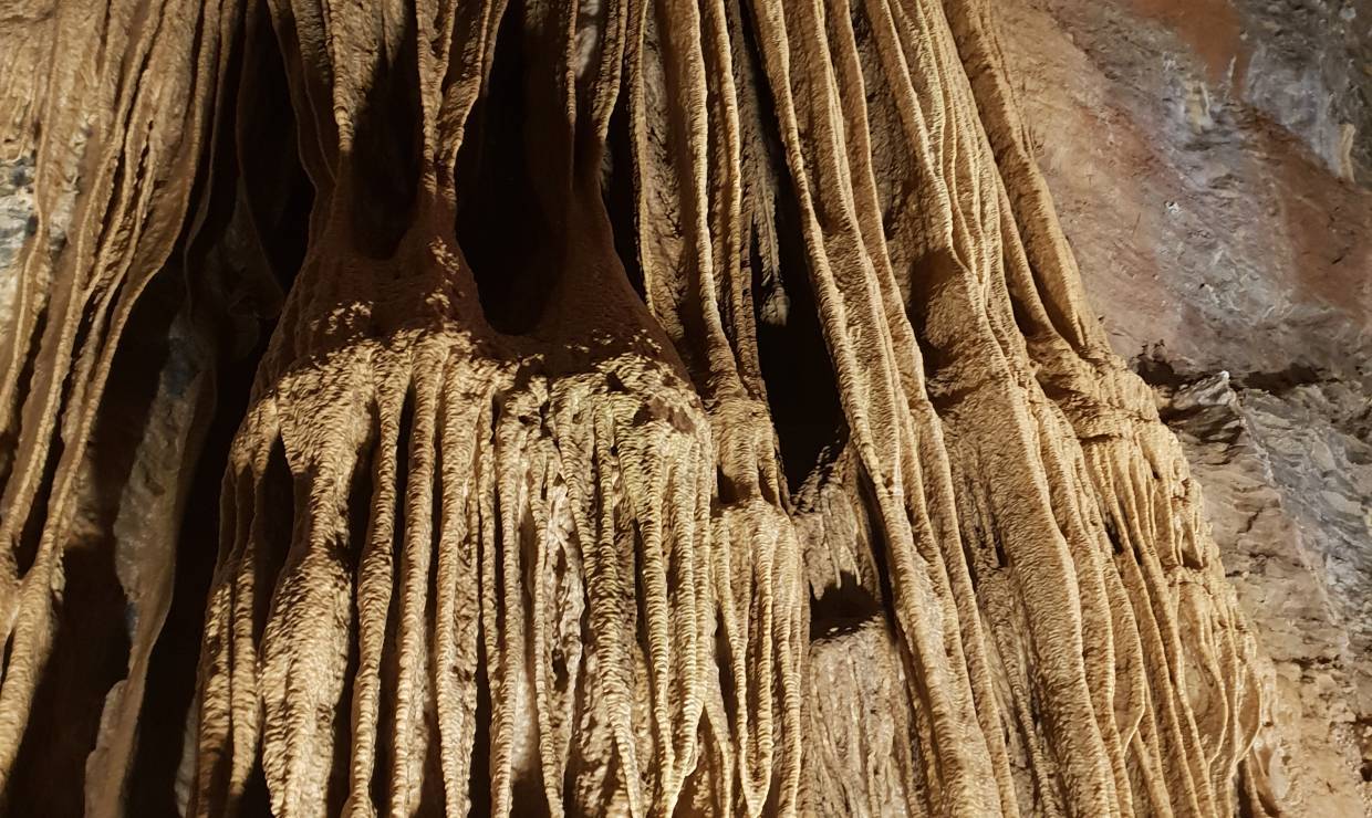 draperies des orgues grotte de trabuc