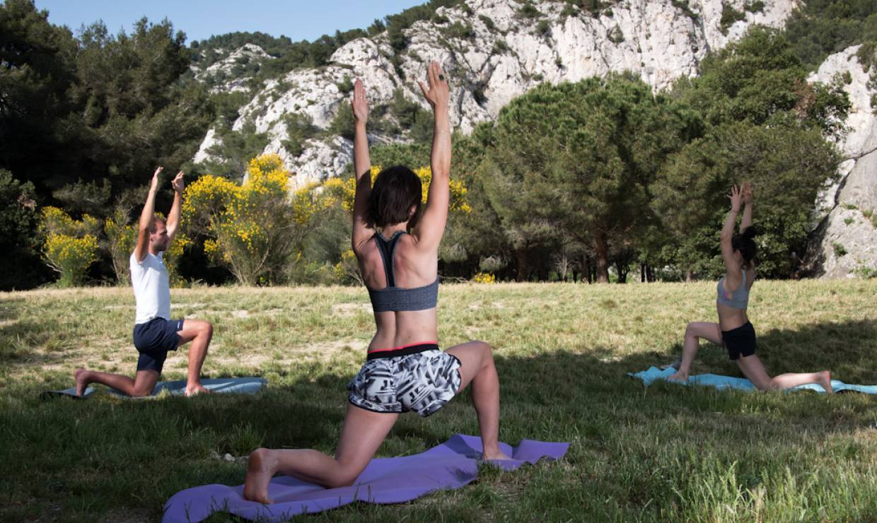 Yoga-rando Sormiou © Céline Lecomte - OFB