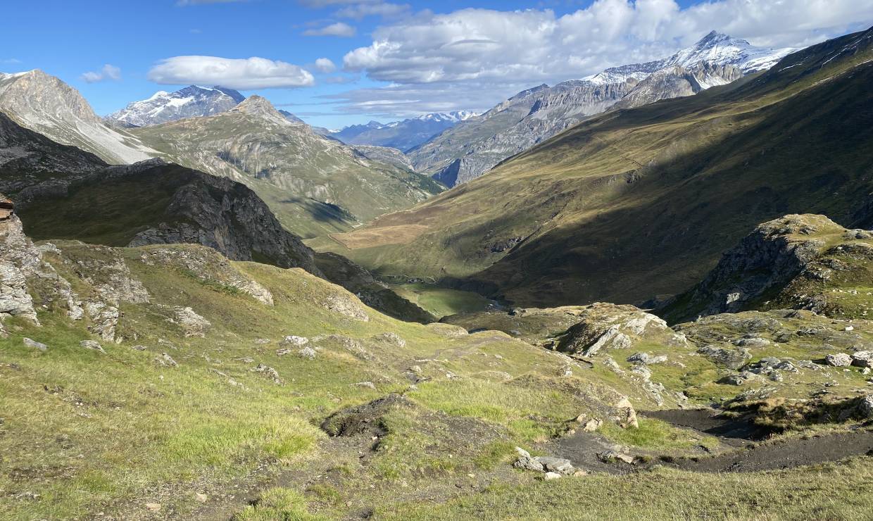Panorama au refuge de Fond des Fours en Vanoise