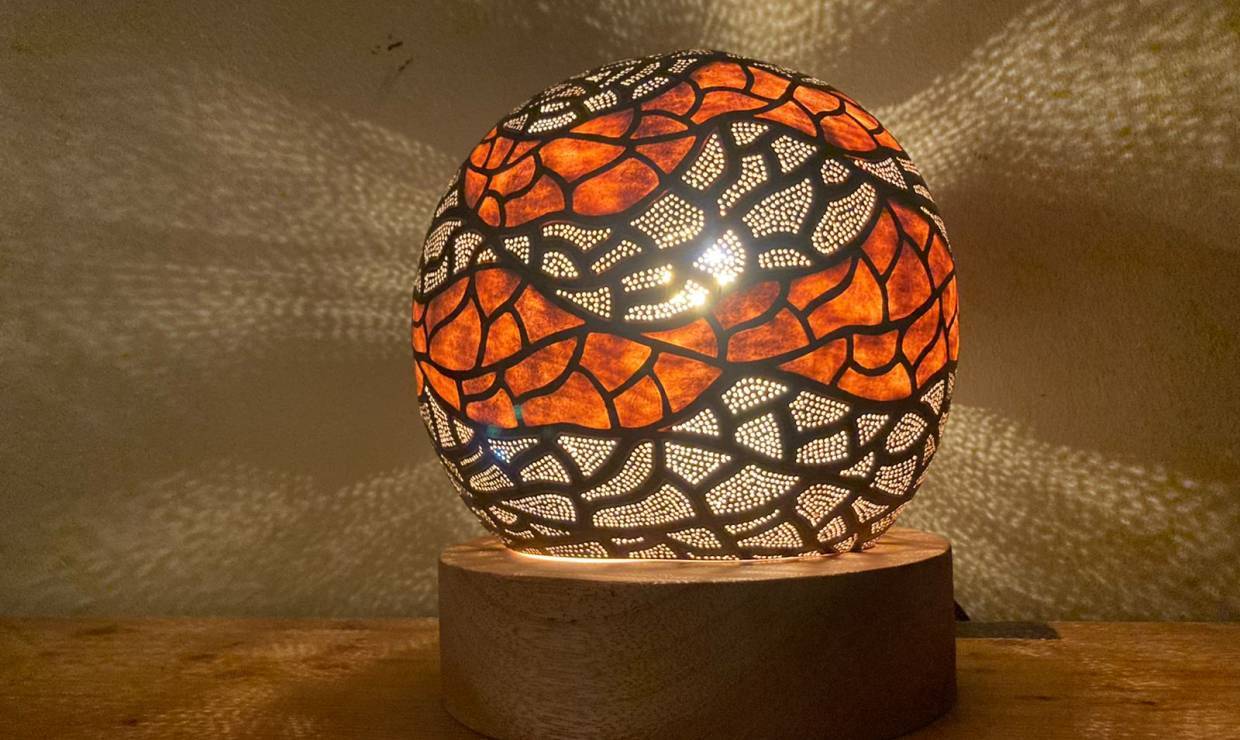 Lampe décorative © Anba bwa la