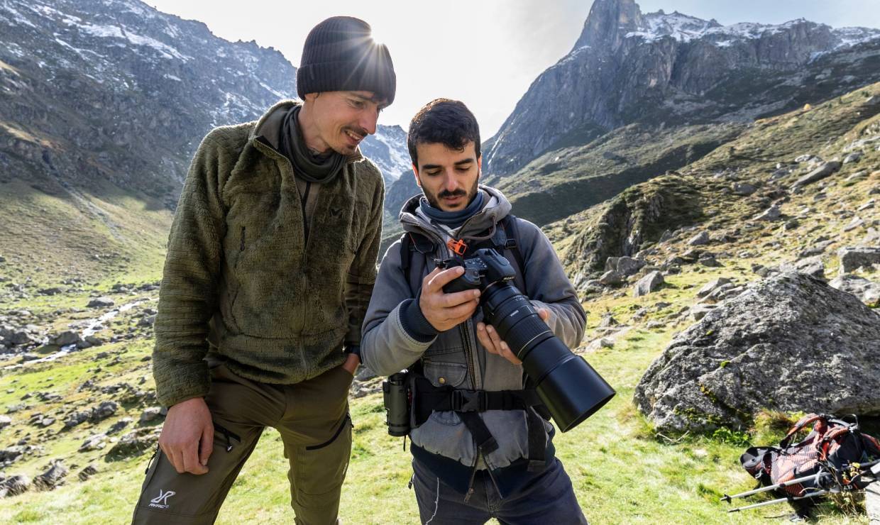 Randonnée photo avec Hadrien Brasseur © Pierre Meyer - AE Médias - Parc national des Pyrénées