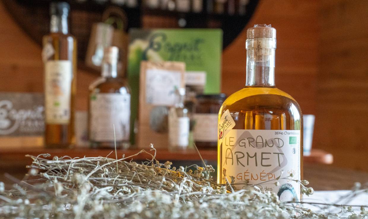 Liqueur de génépi &quot;Le Grand Armet&quot; Cueillette des Sommets - Florent Pedrini - Vertical Flow