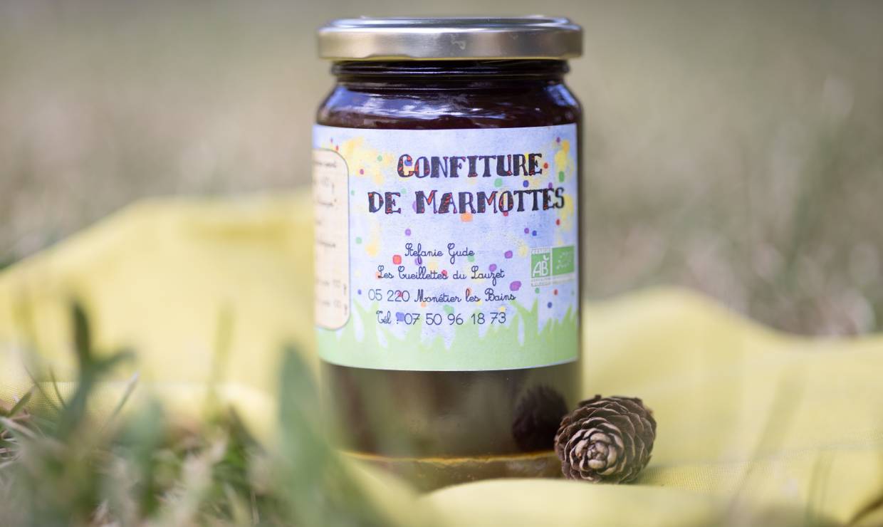 Les cueillettes de Lauzet, confiture de marmotte