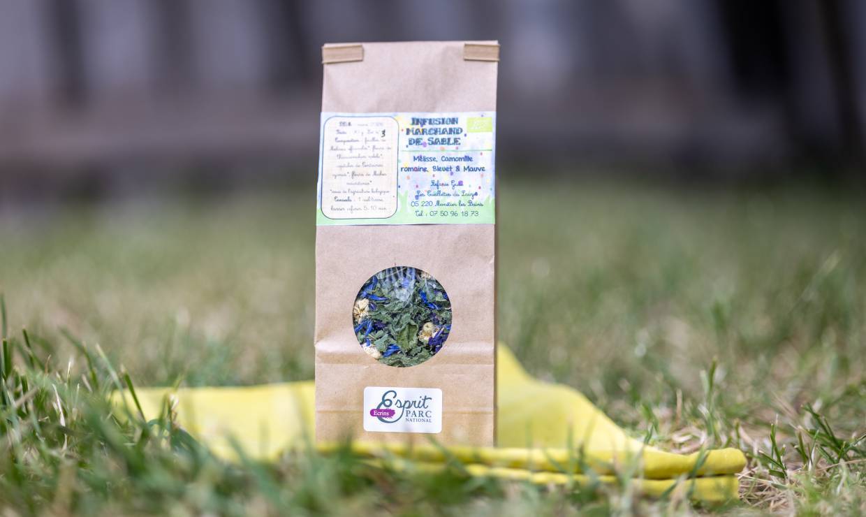 Les cueillettes du Lauzet, infusion marchand de sable
