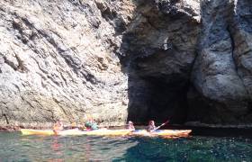 Kayak Giens grotte Expénature