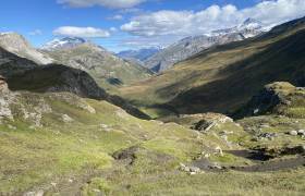 Panorama au refuge de Fond des Fours en Vanoise