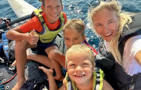 Photo cours de voile avec enfants