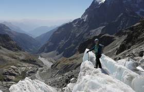 Découverte de la glaciologie sur le Glacier Blanc © Julien Charron