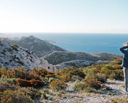 Vue sur les Calanques © Céline Bellanger / Parc national des Calanques