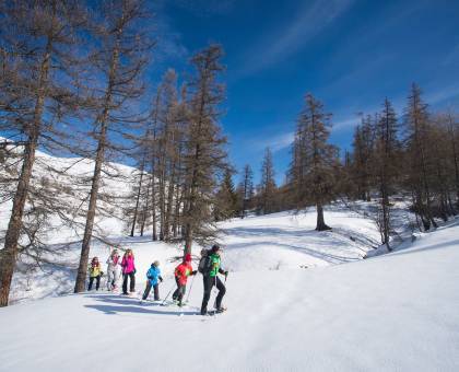 Randonnée hivernale avec Thierry Schwab © Emmanuel Rondeau / Parc national du Mercantour