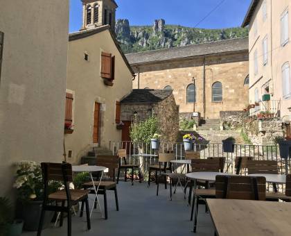 La terrasse du Subvers à Florac-Trois-Rivières