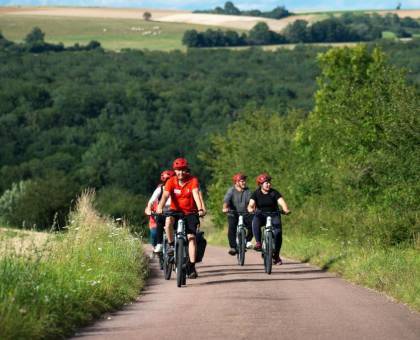 Randonnée à vélo à Bure-les-Templiers avec Echappée nature