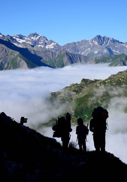 Montée au refuge du Pigeonnier © Ludovic Imberdis / Parc national des Ecrins