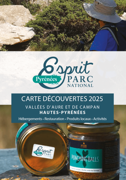 Carte de découverte 2025, Aure-Campan © Nuances Graphiques - Parc national des Pyrénées