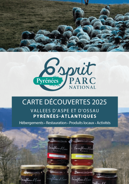 Carte de découverte 2025, Béarn © Nuances Graphiques - Parc national des Pyrénées
