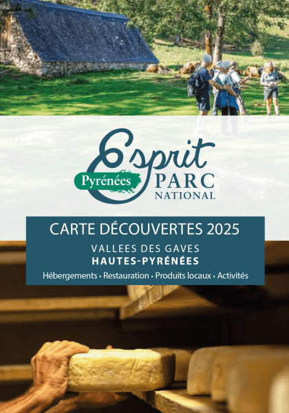 Carte de découverte 2025, Gaves © Nuances Graphiques - Parc national des Pyrénées