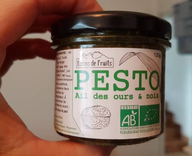 Ecrins de fruits : Pesto d'ail des ours
