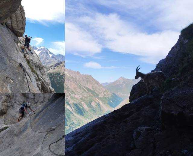 Via Ferrata de l'Aiguille du Lauzet © Bureau des guides et des accompagnateurs de Briançon