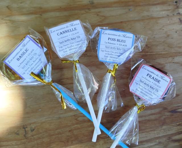 Sucettes produites par Marion Meyer