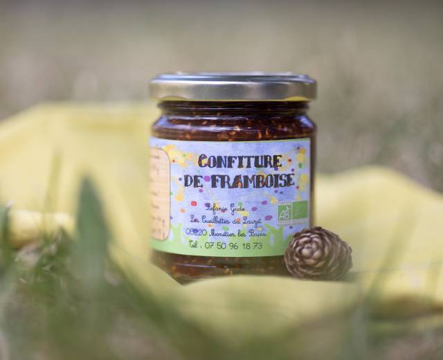 Les cueillettes du Lauzet, confiture de framboise