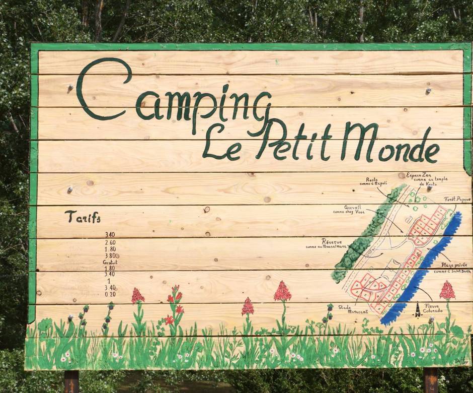 Panneau © Camping Le Petit Monde