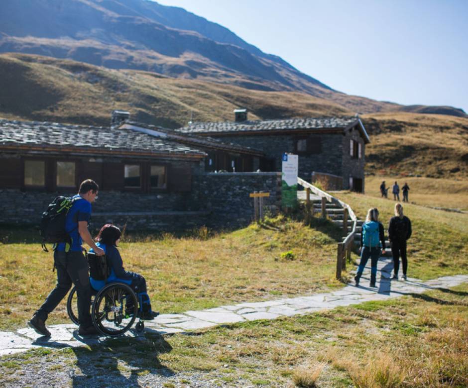 Accessibilité au refuge © Emmanuel Rondeau - Parc national de la Vanoise