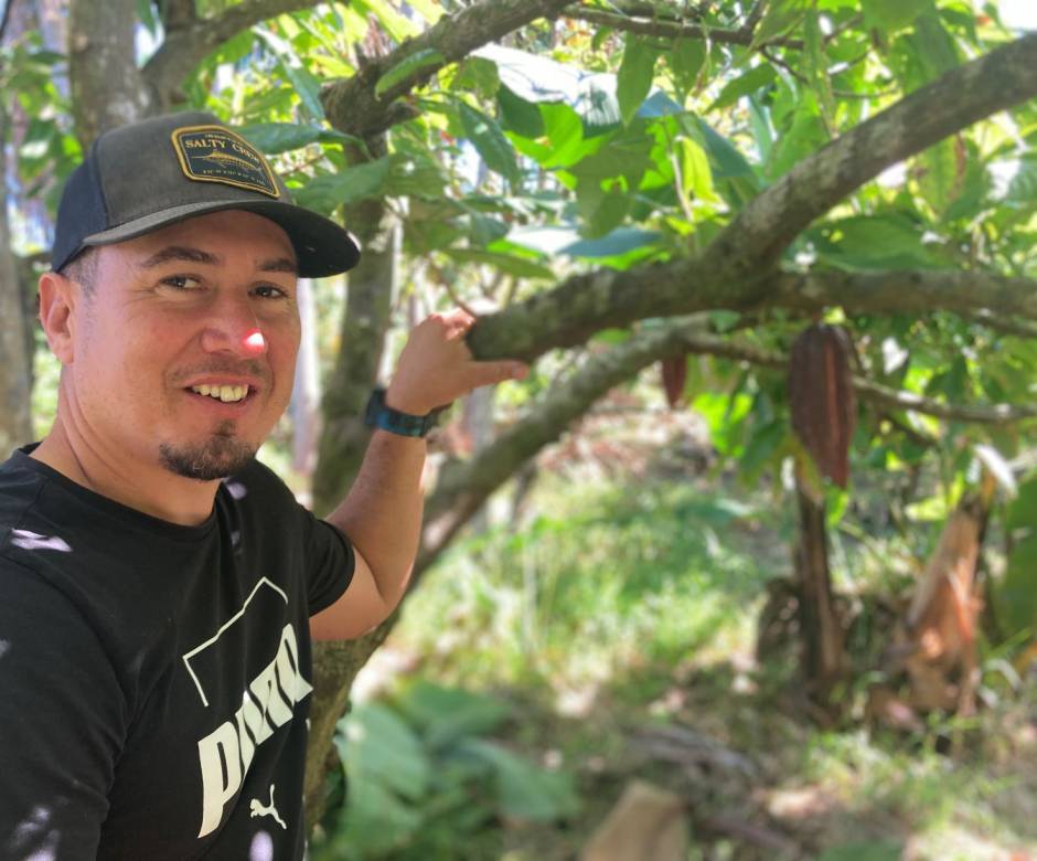 Franck Morel producteur cacao et fabricant de chocolat, Bitasyon Bio © Esther Lobet Bedjedi - Parc national de La Réunion