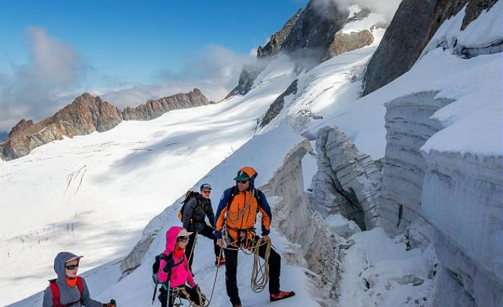 Découverte du glacier de la Girose © Bertrand Bodin / Parc national des Ecrins