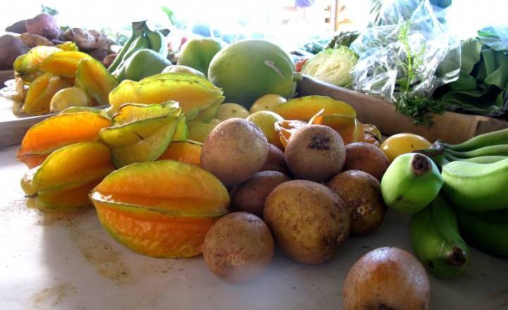 Panier de fruits - Mon Panier Bio Guadeloupe © DR Parc national de la Guadeloupe