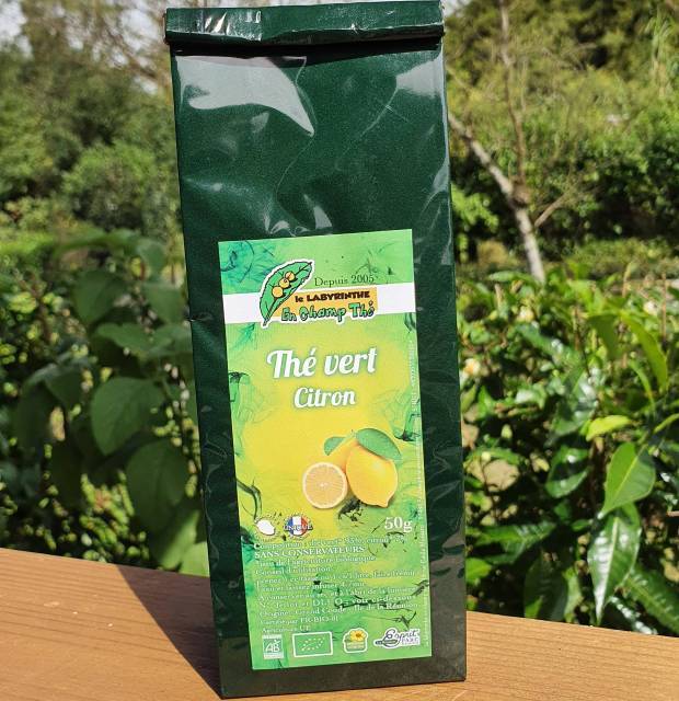 thé vert aromatisé citron