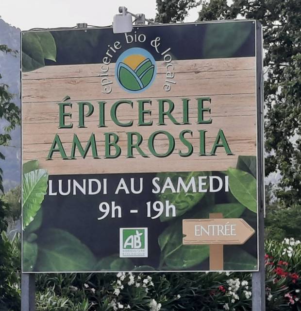 Panneau © Epicerie Ambrosia